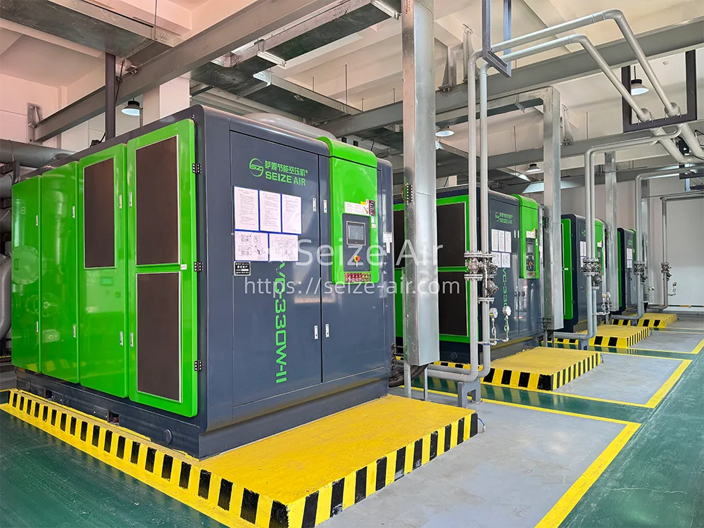 Premium High Efficiency Pm Vsd Two Stage Screw Air Compressor