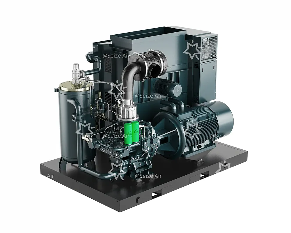 Textile Industry Pm Vsd Two Stage Screw Air Compressor